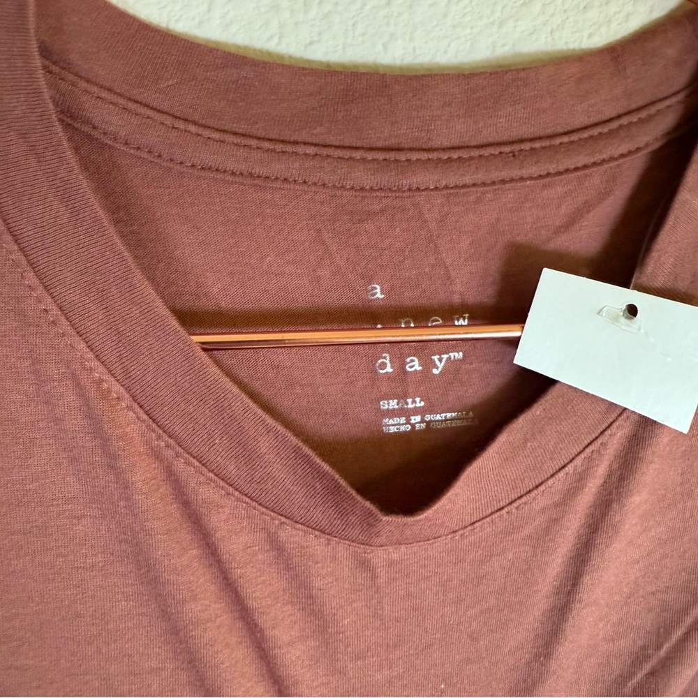A New Day Rust Draped Side Top – Size Small – NWT - Picture 2 of 5